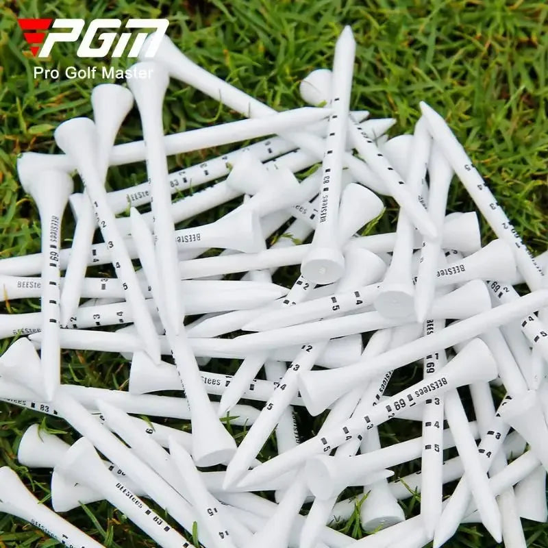 PGM Golf Limit Wood Tee – Adjustable Depth, 30-Pack, 53mm/69mm/83mm