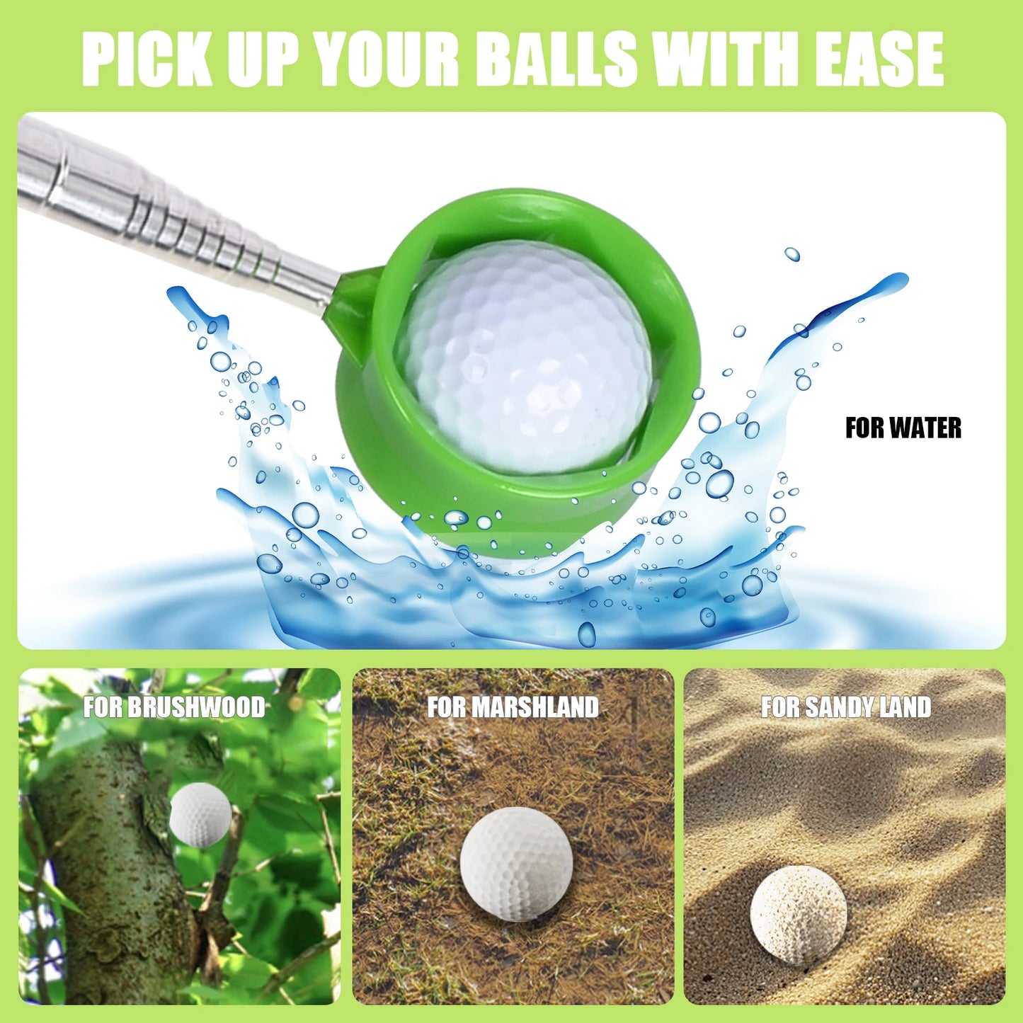 Retractable Golf Ball Picker