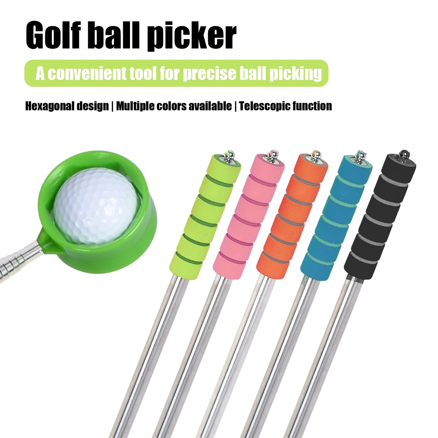 Retractable Golf Ball Picker
